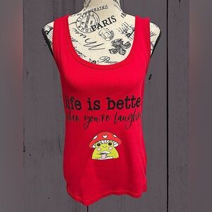 St. John's Bay Classic Red Tank Top
